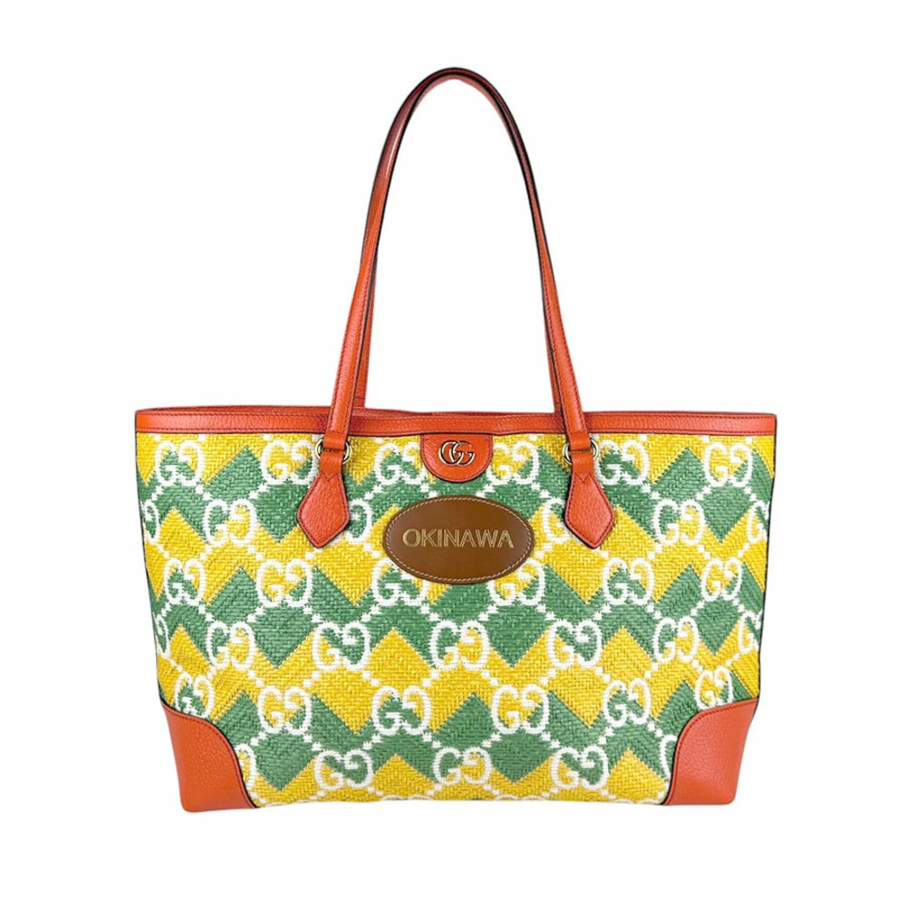 Gucci Handbag Resort Collection Okinawa Limited Edition Leather Orange Yellow